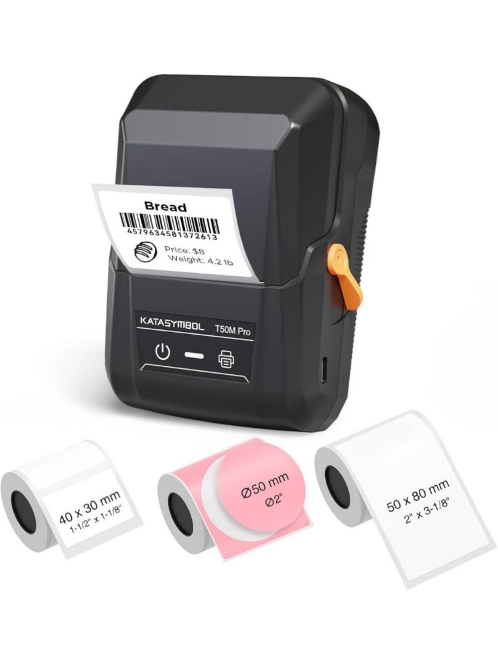 Bluetooth Label Maker Machine - Pro Model with 3 Tapes, Easy to Use & Compact
